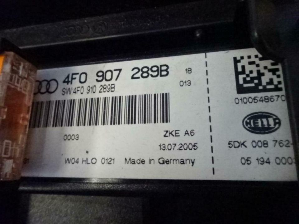 Audi A6 4F C6 sicherungskasten 4F0907289B Bordnetz Steuergerät in Bruchsal