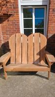 ❤️ tolle schwere Holzbank Adirondack Garten Bank ❤️ Niedersachsen - Stadland Vorschau