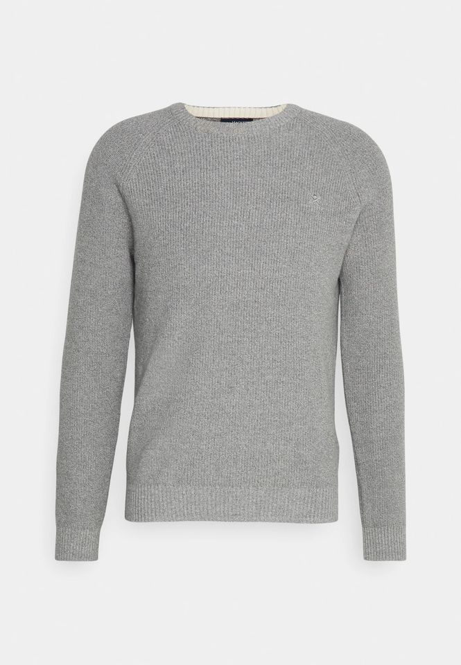 Hackett London Mouline Crew Herren Strickpullover grau Gr. M in Brilon