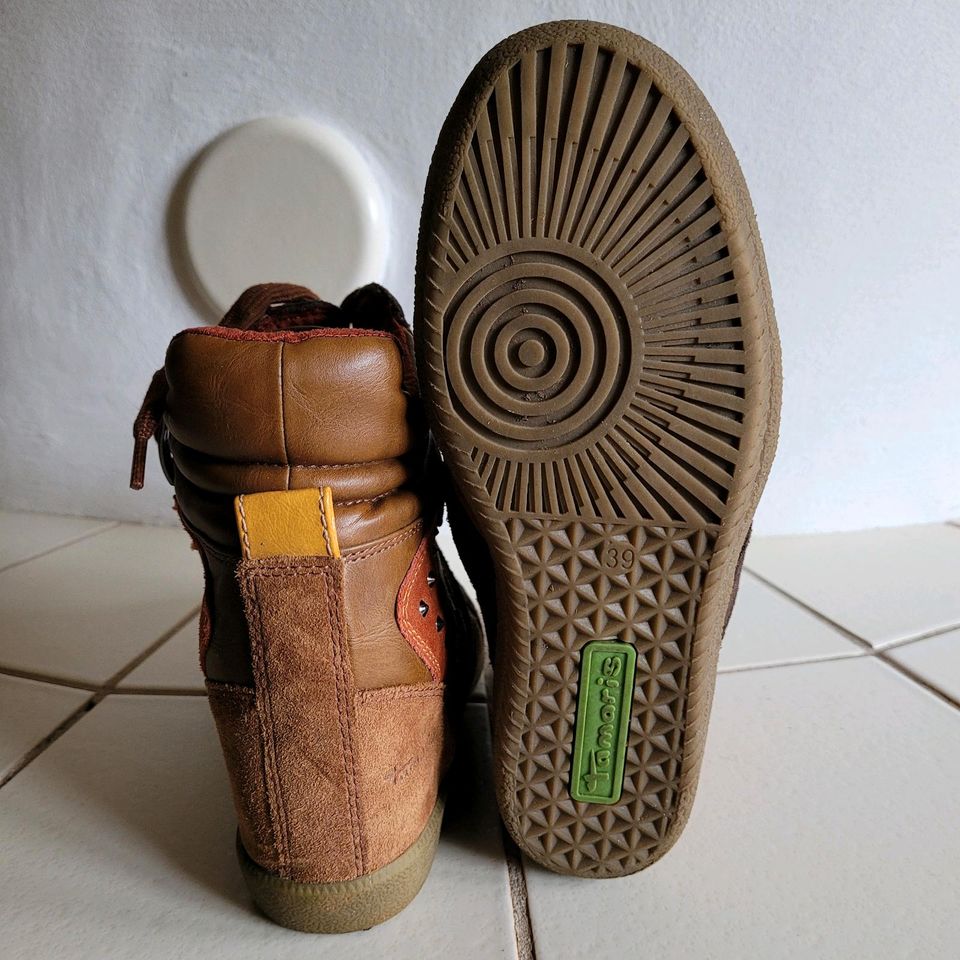 Schuhe mit verstecktem Keilabsatz, Tamaris, Gr. 39 in Oberzent