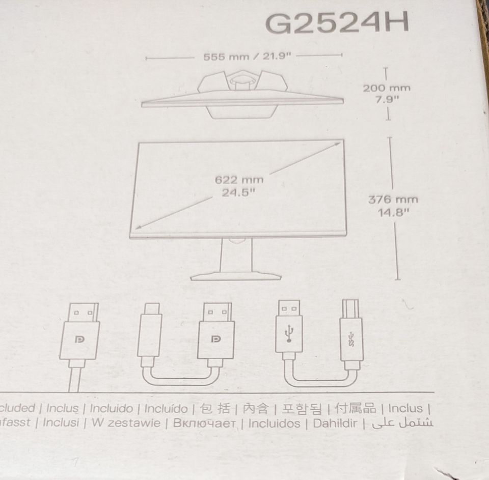 Dell G2524H Gaming Monitor 25 Zoll 240 Hz Fast IPS 0,5 ms NEU OVP in Rheinstetten