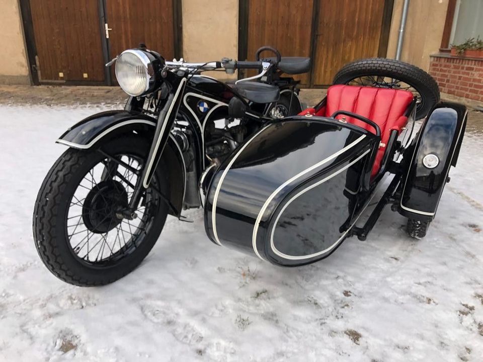 BMW R12 mit Stoye KS-Gelände Seitenwagen in Dresden