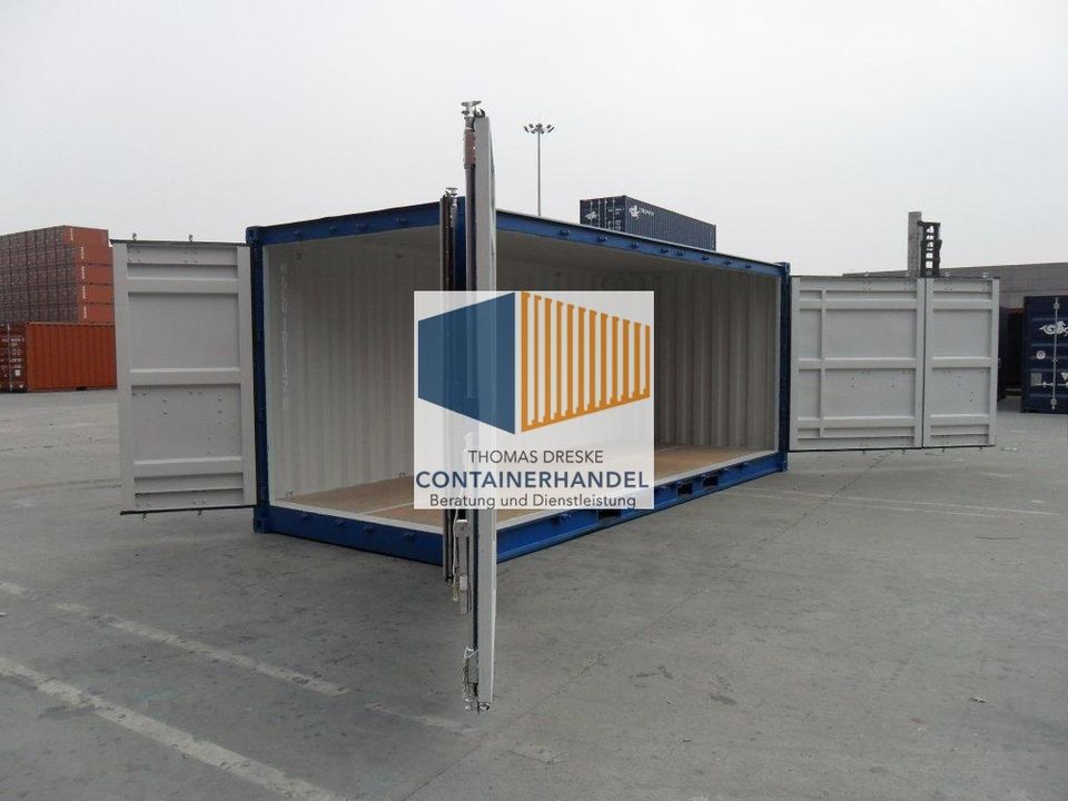 20` / 40` Fuß  6m / 12m Standard / High - Cube Open Side Door Seecontainer Container Lagercontainer Magazincontainer Überseecontainer in Neu Schönau