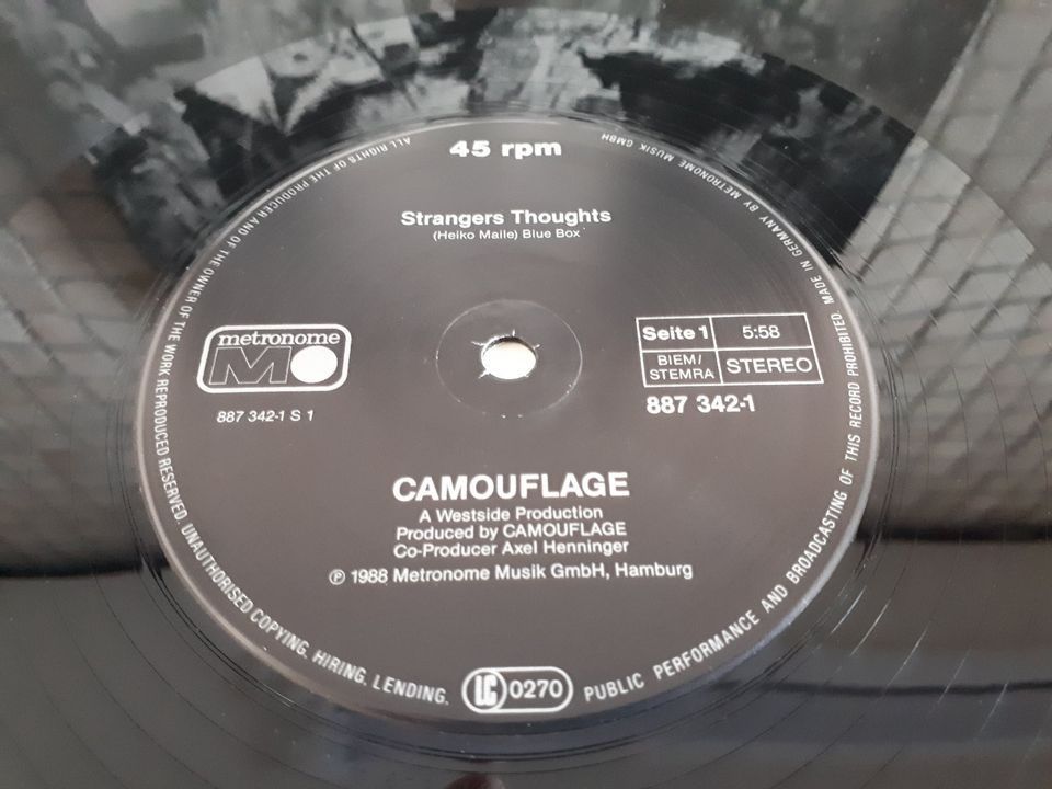 Camouflage Vinyl Schallplatten LP Maxis in Top Zustand in Koblenz