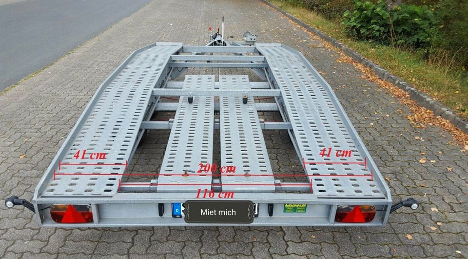 ⭐Autotransportanhänger zu Vermieten 2,7T ab 35€ ⭐ in Siegen