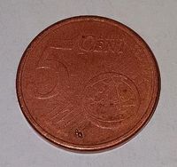 5 cent Münze Fehlprägung Nordvorpommern - Landkreis - Ribnitz-Damgarten Vorschau