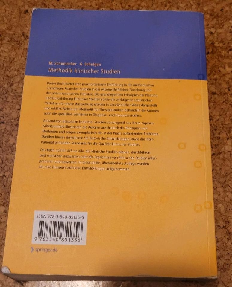 Methodik klinischer Studien, 3. Auflage, Schumacher in Nidderau
