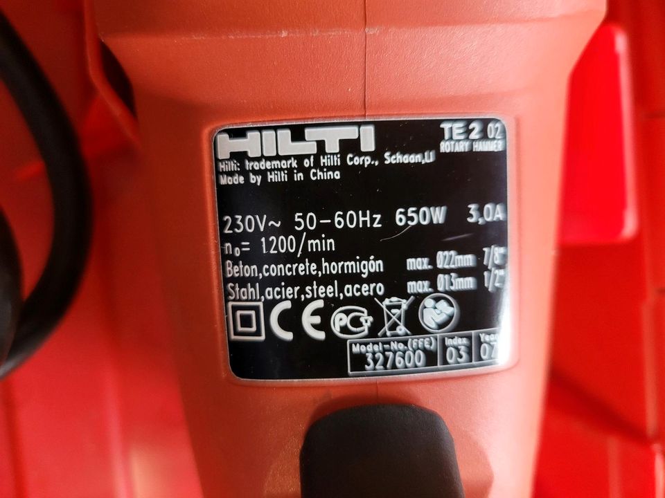 Hilti TE 2 Bohrhammer in Wilhelmshaven