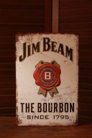 Jim Beam - Wand Blechschild 20x30cm Metall | Whisky Geschenk Hessen - Wöllstadt Vorschau