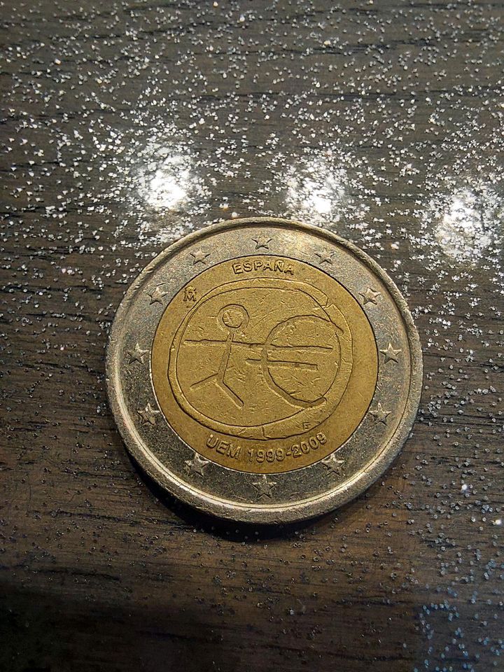 2 Euro Münze Fehlprägung Spanien espana uem 1999-2009 in Burscheid