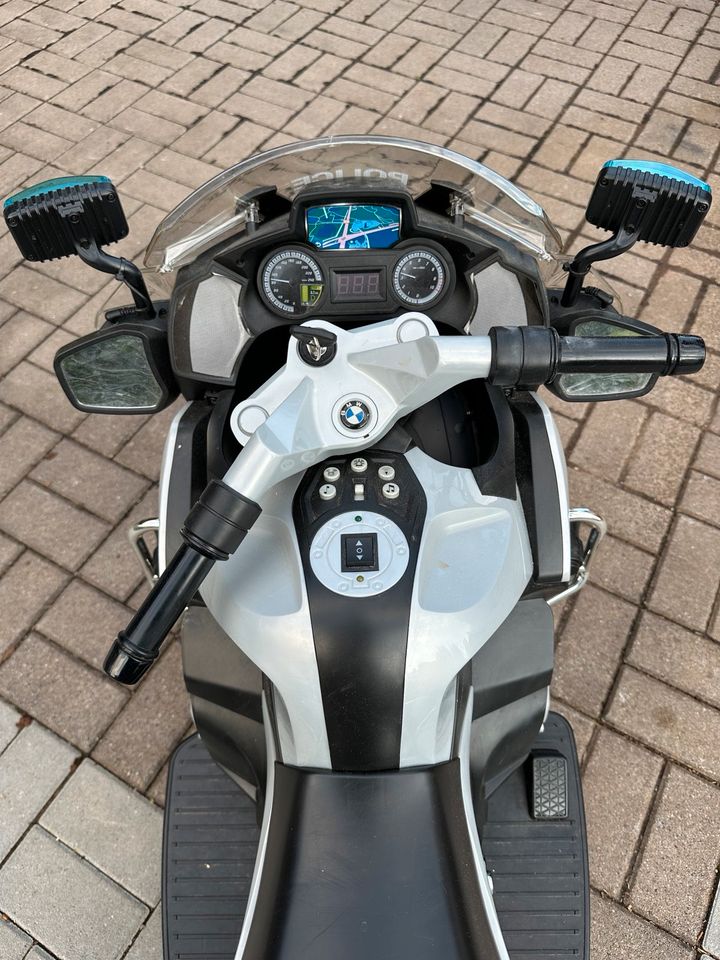 Polizeimotorrad BMW R1200 12V Elektrisch für Kinder in Gerstungen