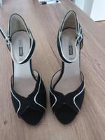 Peeptoes High Heels schwarz-silber Schleswig-Holstein - Kappeln Vorschau