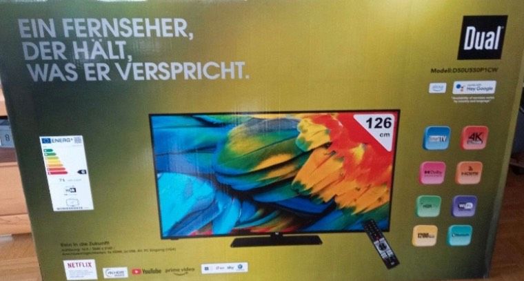 Neu Dual 4K-UHD-Smart-TV 40- Zoll 50-Zoll Fernseher android in Gronau (Westfalen)