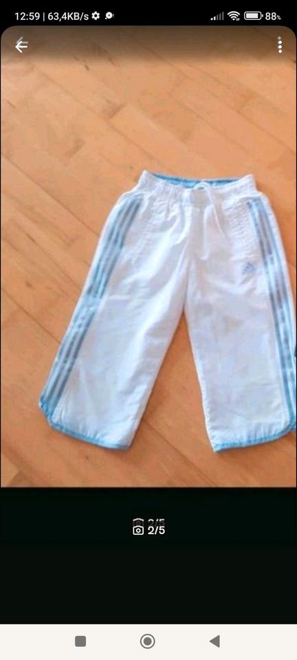 2x Adidas Sporthose  Unisex Gr 128 sehr gut! in Hanhofen