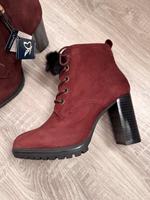 Caprice Stiefeletten Kurzschaftstiefel Stiefel Nubuk Leder „Wine“ Niedersachsen - Hoya Vorschau