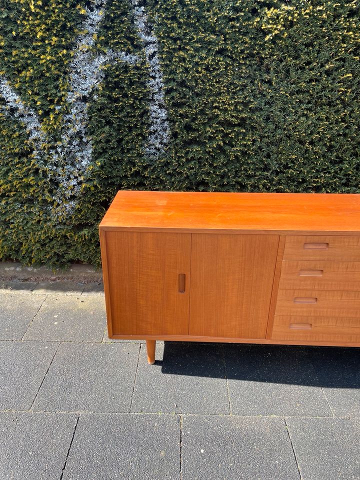 ◤ sideboard von poul dogvad hundevad 1960er Teakholz lowboard Vintage Design mid Century Schrank Dänisch Kommode 50er 60er 70er Retro Teak Holz anrichte Buffet Danish Schubladenkommode in Berlin