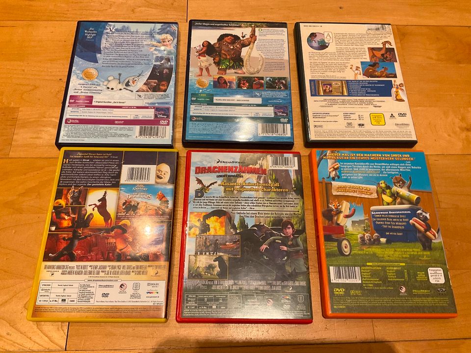 5 DVD Disney Dreamworks Eiskönigin Der gestiefelter Kater in Wiesbaden