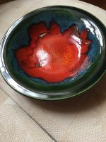 Tonschale, Schüssel rot grün Keramik Bayern - Halfing Vorschau
