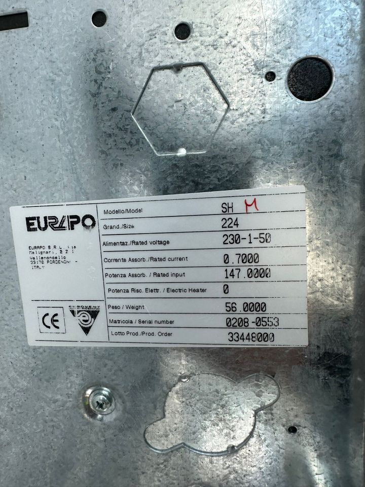 Eurapo Deckenunterbaugeräte SH 224 ,  Klimaanlage in Rüsselsheim