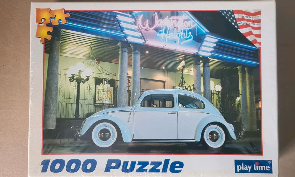 VW Käfer Puzzle 1000 Teile neu ovp + 500 Teile Puzzle als Zugabe in Unna