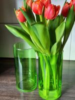 2 Stck. grüne Frühlingsvasen aus Glas Niedersachsen - Großheide Vorschau