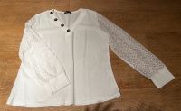 Sweatshirt für Damen in weiß mit Spitzenärmeln, Größe 40/42 Nordrhein-Westfalen - Hamm Vorschau