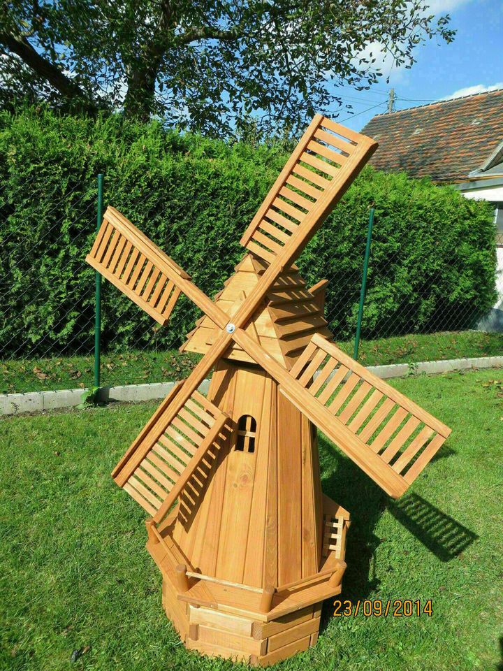 Windmühle Achteck 148 cm hoch, Neu,Kiefernholz, incl. Versand in Wimmelburg