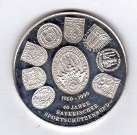 Silbermedaille 40 Jahre Bayrischer Sportschützenbund 1990 Baden-Württemberg - Freiburg im Breisgau Vorschau