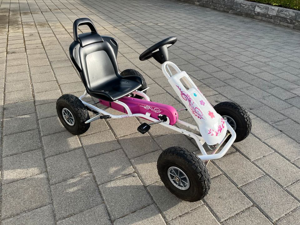 Ferbedo GoKart / Kettcar weiß/pink in Emmingen-Liptingen