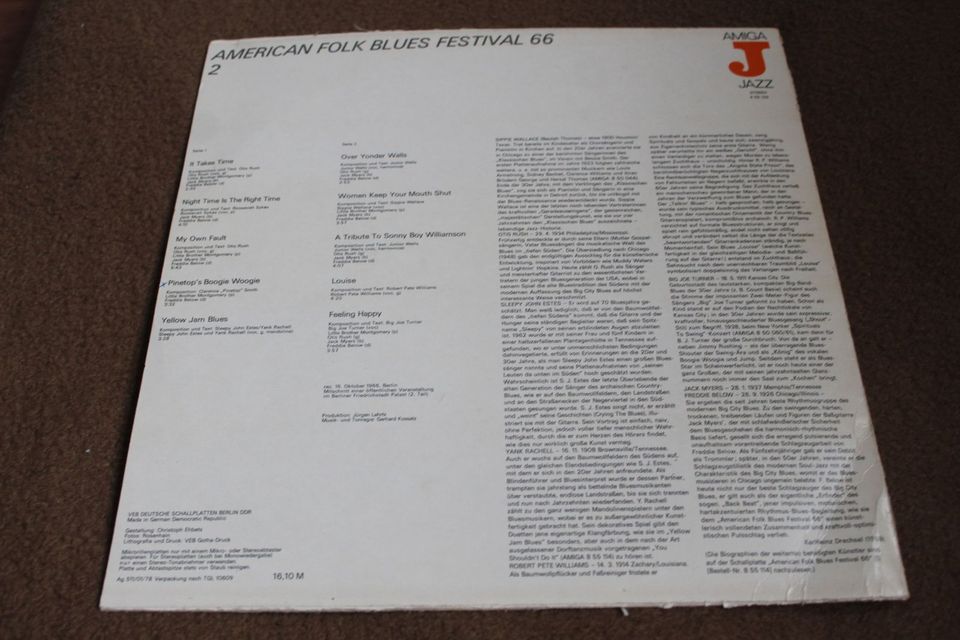 Schallplatte American Folk Blues Festival 66, Vol. 2 Vinyl-LP in Chemnitz