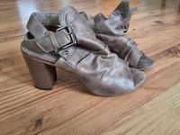 Sandaletten High Heels Hochfront Pumps taupe beige Gr.37 Brandenburg - Werder (Havel) Vorschau