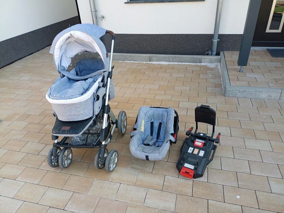 Kinderwagen + Buggyfunktion mit Maxi Cosi und ISO-Fix ABC Design in Grasleben