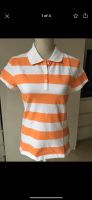 Tommy Hilfiger Polo Shirt Slim fit Weiß Orange gestreift in L NEU Frankfurt am Main - Praunheim Vorschau