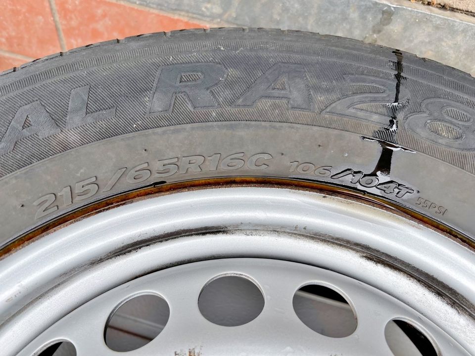 Sommerräder Hankook 215/65 R16 C 106/104T für VW T5 T6 in Nordhausen