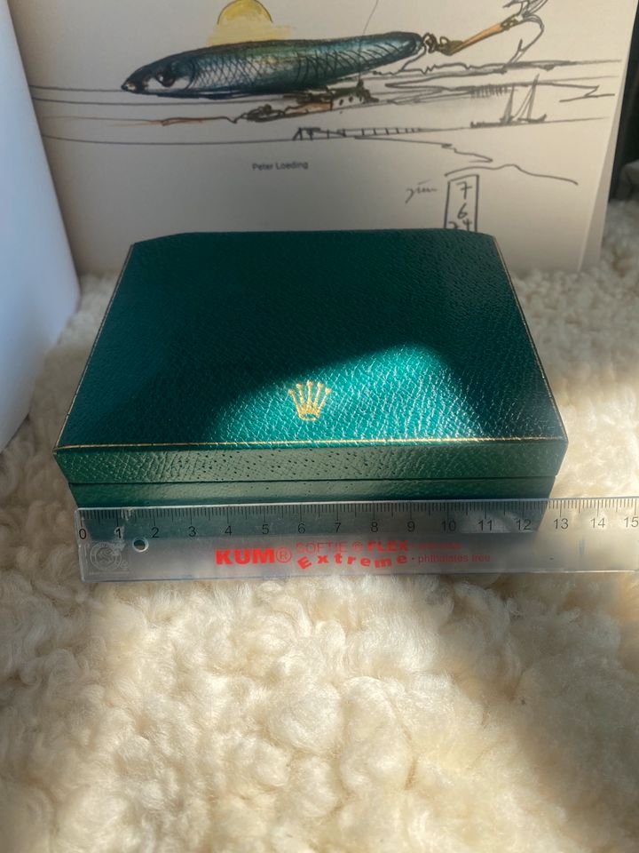 Rolex Box Uhrenbox Holz Vintage Grün in Wewelsfleth