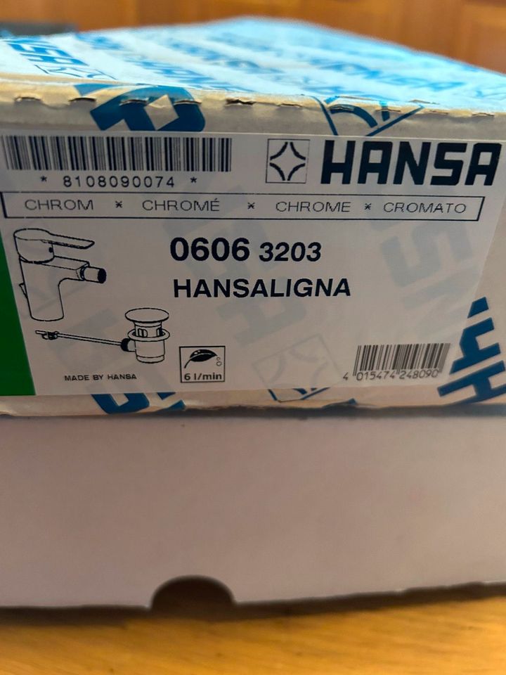 Verkauf eine Hansa Bidetarmatur Hansaligna 06063203 neu in Beelen