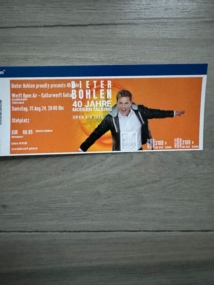 3 Tickets für Dieter Bohlen Konzert am 31.8.24 in Lübeck