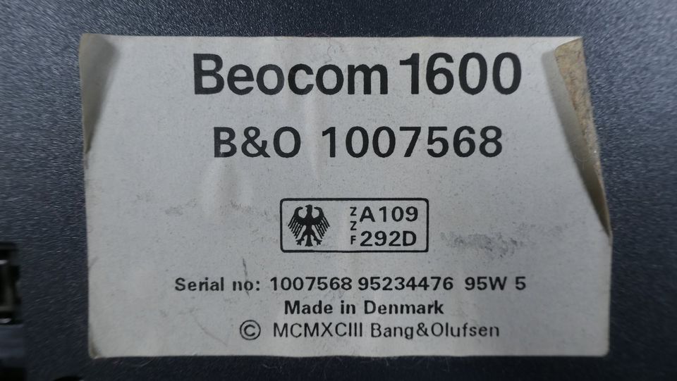 Beocom 1600 Bang & Olufsen Desgin Telefon schnurgebunden 90er in Ennepetal