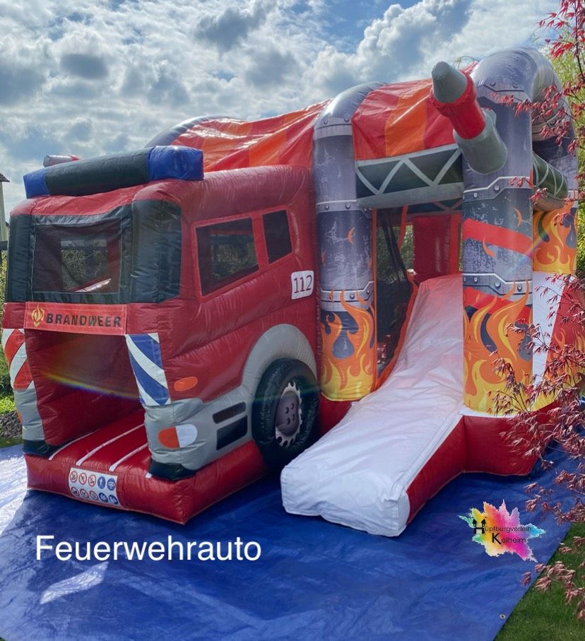 Hüpfburg mieten Feuerwehr Fußball Einhorn Wasserrutsche Bulldog in Ingolstadt