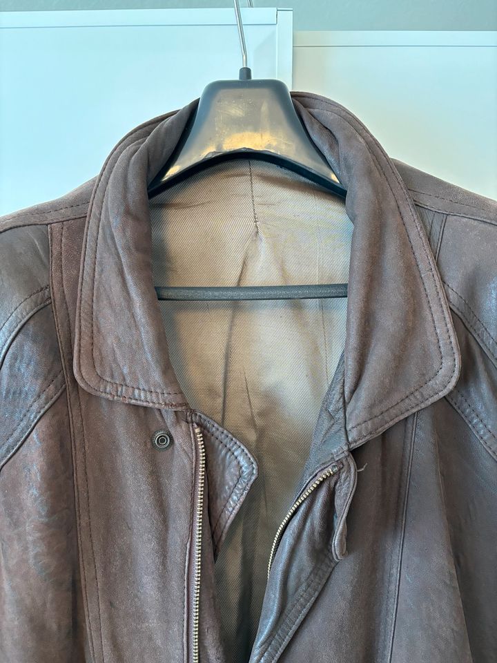 Lederjacke braun vintage Herren Gr.54 L in Düsseldorf