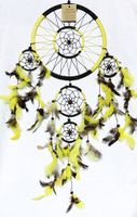 Indianer Dreamcatcher Traumfänger Schwarz Gelb 22/60 cm Schleswig-Holstein - Erfde Vorschau