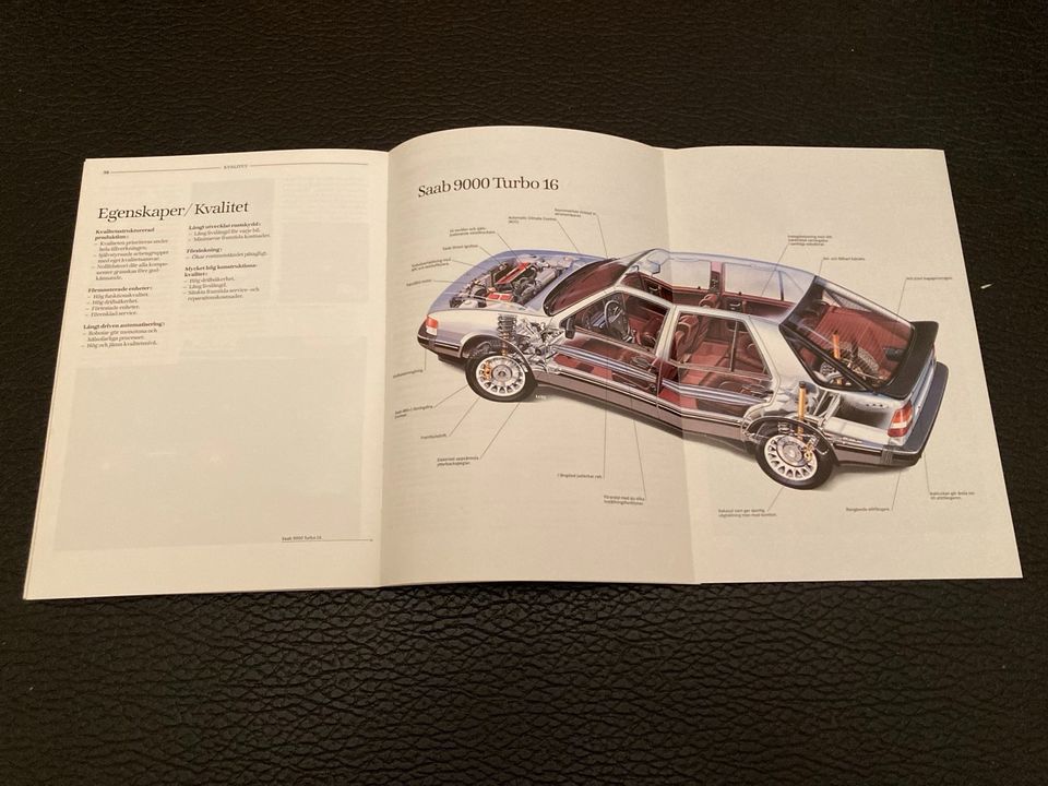 Original schwedisches Buch (1988) "Saab 9000 Form & Funktion" in Köln