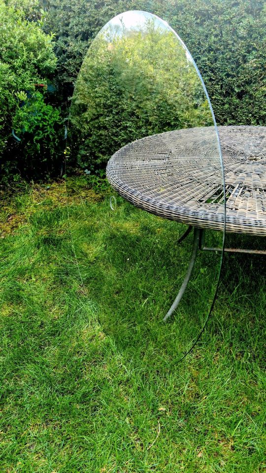 Stabile Glasscheibe rund, 129 cm Durchmesser für Gartentisch in Lüdenscheid