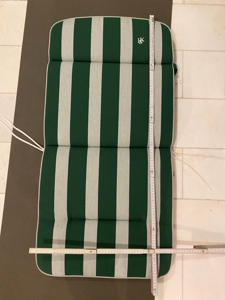 Sitzauflage grün weiß Kettler Stuhlpolster Polster Auflage 95 x 5 in Hamburg
