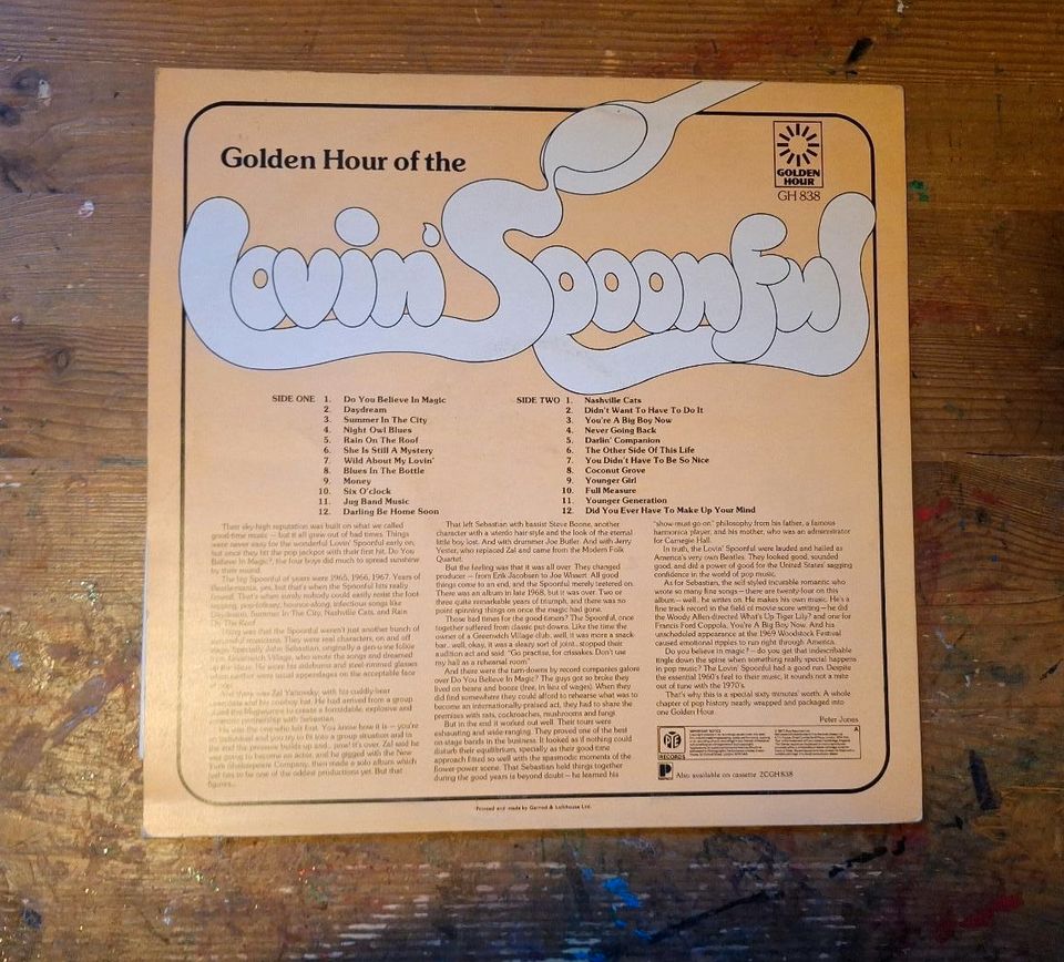 Vinyl LP: The Lovin' Spoonful: Golden Hour in Biebergemünd