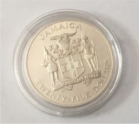 Silber Münze 25 Dollars 1990 Jamaica World Championship Football Leipzig - Leipzig, Zentrum-Süd Vorschau