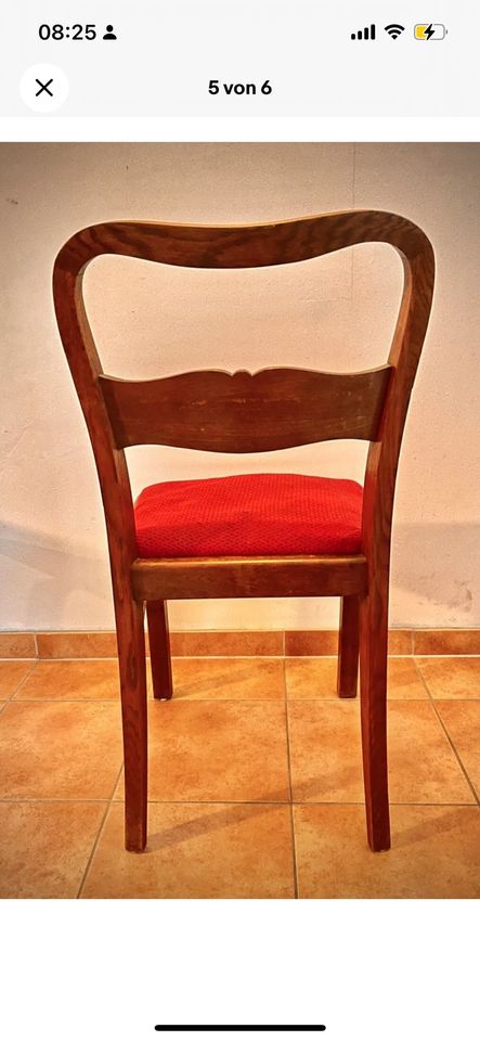 12 Schicke gepolsterte Stühle, vermutlich 1930er in Buttstädt