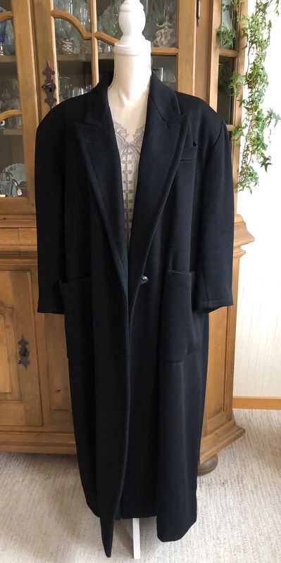 Vintage Mantel Schwarz Unisex Gaultier JPG Bogy’s Onesize Wolle in Hilden