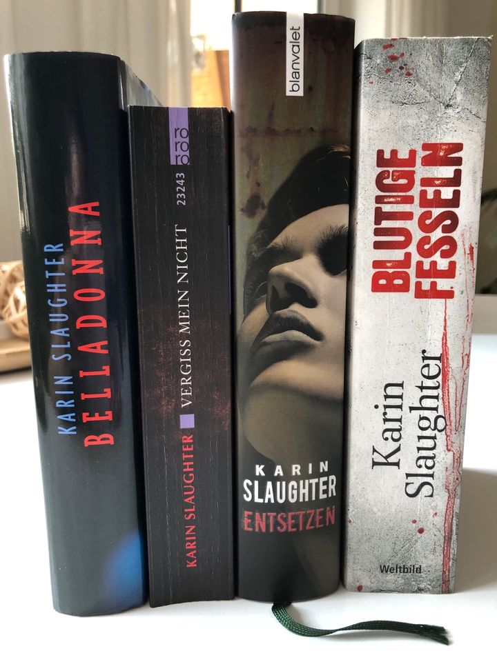 ThrillerBuchpaket K.Slaughter Belladonna|Vergiss|Entsetzen|Blutig in Gotha