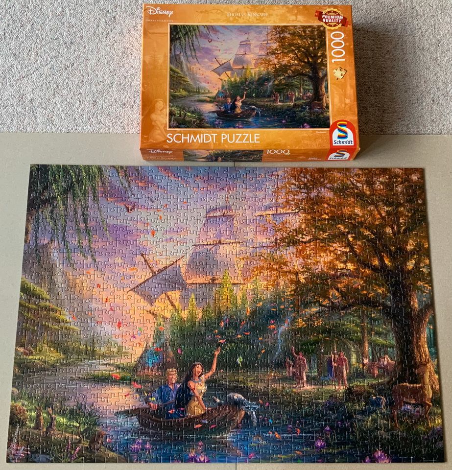 Schmidt Puzzle 1000 Teile vollständig Disney Pocahontas Nr.59688 in Hirschau